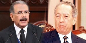 Danilo Medina (i ) y Jorge Blanco