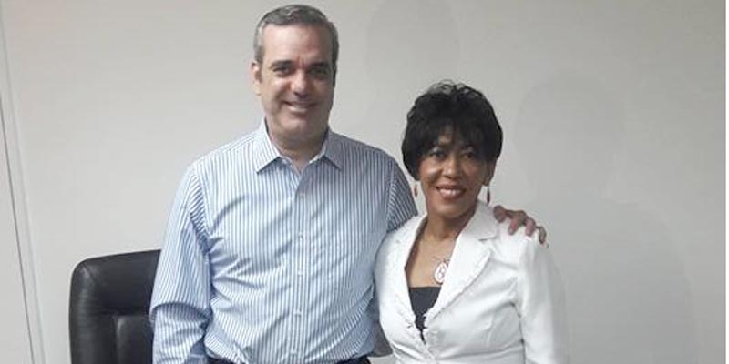 Luis Abinader y Fanny Santana