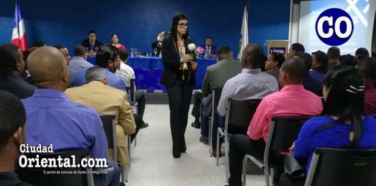 La fiscal Olga Diná Llaverías, en la conferencia