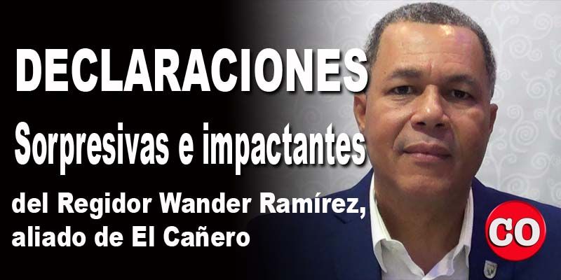 Wander Ramírez, regidor PLD en el ASDE