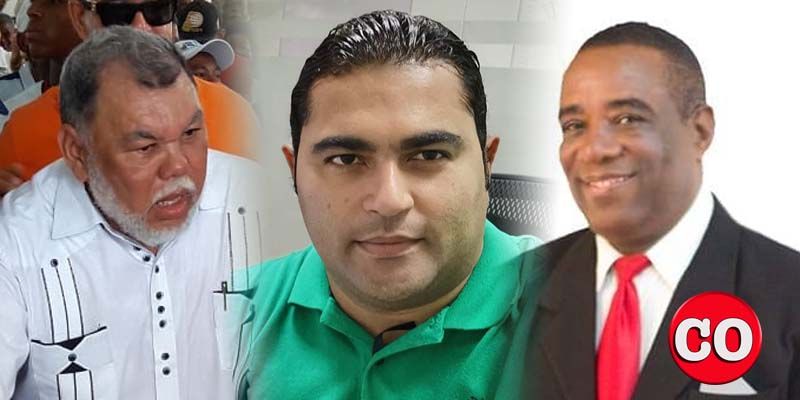 Desde la izquierda, Rafael Vásquez García, Carlos de Jesús y Bienvenido Ortiz.