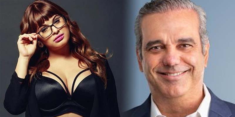 Melymel y Luis Abinader