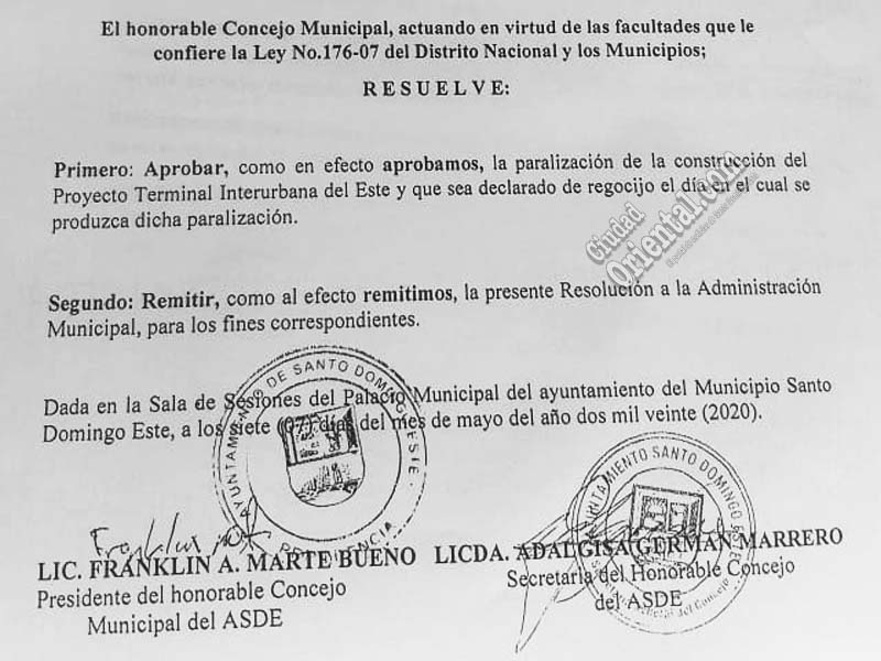 Resolución No. 11-2020