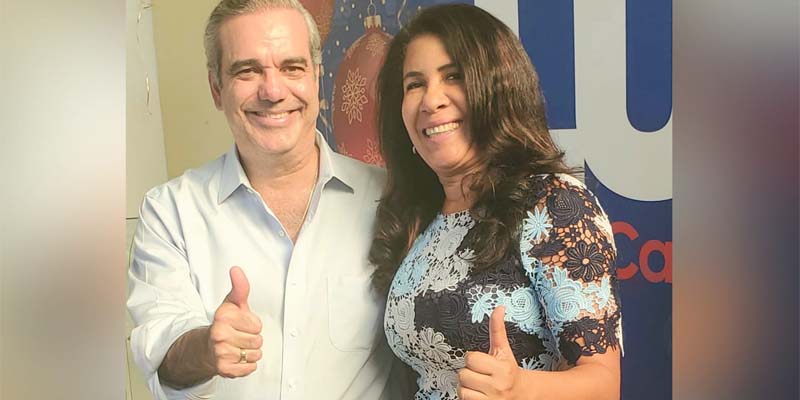 Luis Abinader y Evelyn Fernández