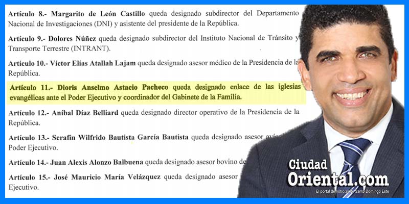 Dío Astacio y su decreto