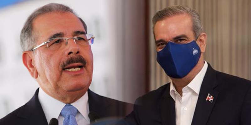 Danilo Medina (i) y Luis Abiander
