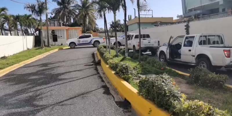 Vista parcial de la cabaña donde habría sido abatido el asesino de Brisas del Edén