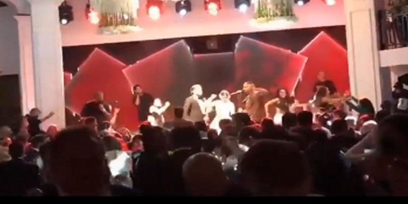 La Directiva del Santo Domingo Country Club dice que en esta boda se cumplieron todos los protocolas sanitarios / Foto Captura de pantalla