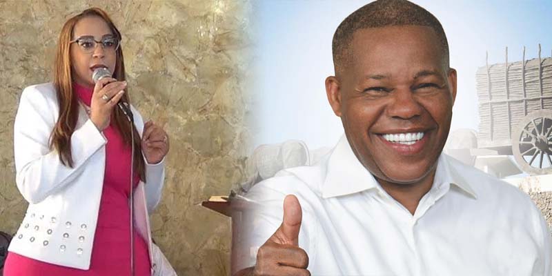 Katy Báez y Adán Peguero