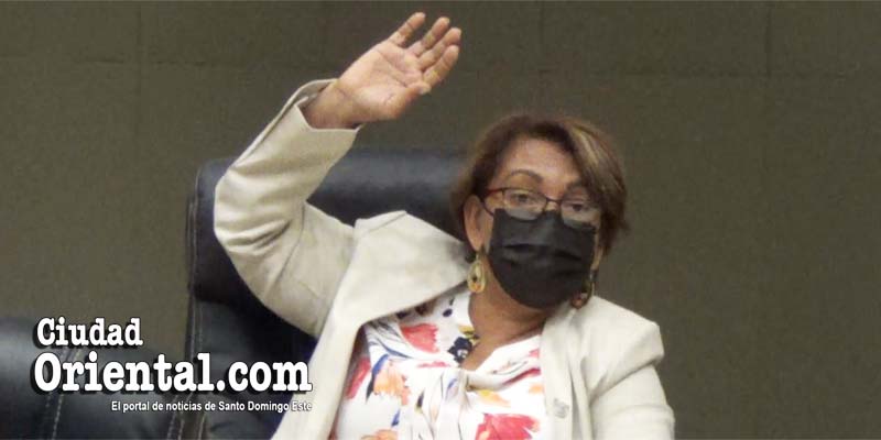 Rosa Güilamo, regidora por el partido Frente Amplio, vota en una de las sesiones. Aunque no votó por la subida de 22 mil pesos mensuales, no se opuso y recibriá la misma cantidad de dinero que el resto de sus colegas.-