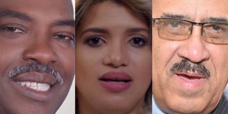 Desde la izquierda, José Sánchez, Kimberly Taveras y Leonardo Faña