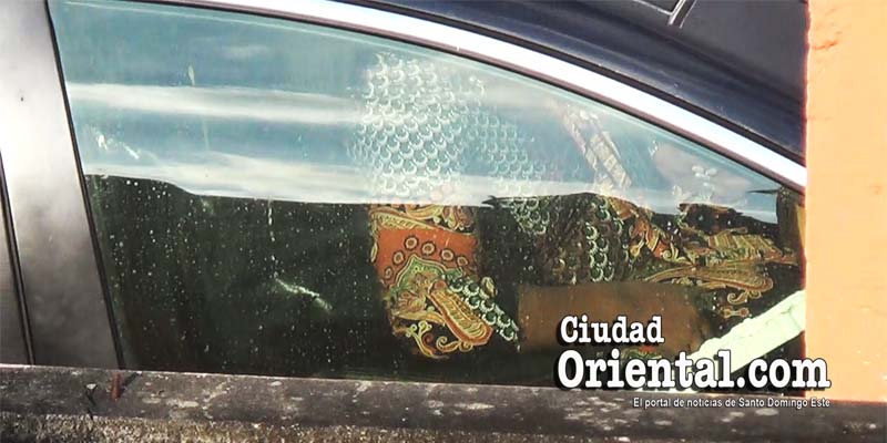 Cadáver de María Dolores Marte, dentro del vehículo