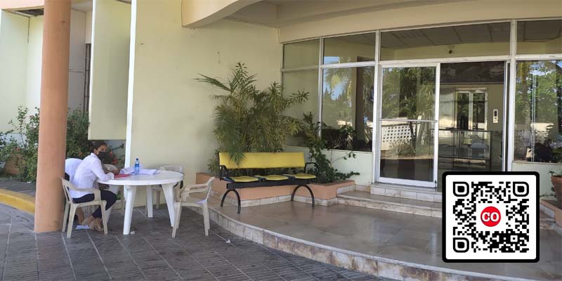 Asi estaba el centro de vacunación contra la Covid-19 este 27 de mayo del 2021