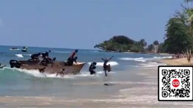 Dominicanos llegando a una playa de Puerto rico/ captura de pantalla