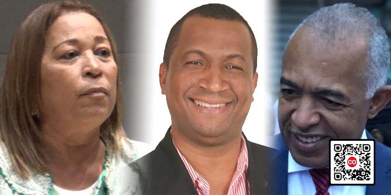 Desde la izquierda, Edita Sandoval, Carlos Martínez y Bertico Santana