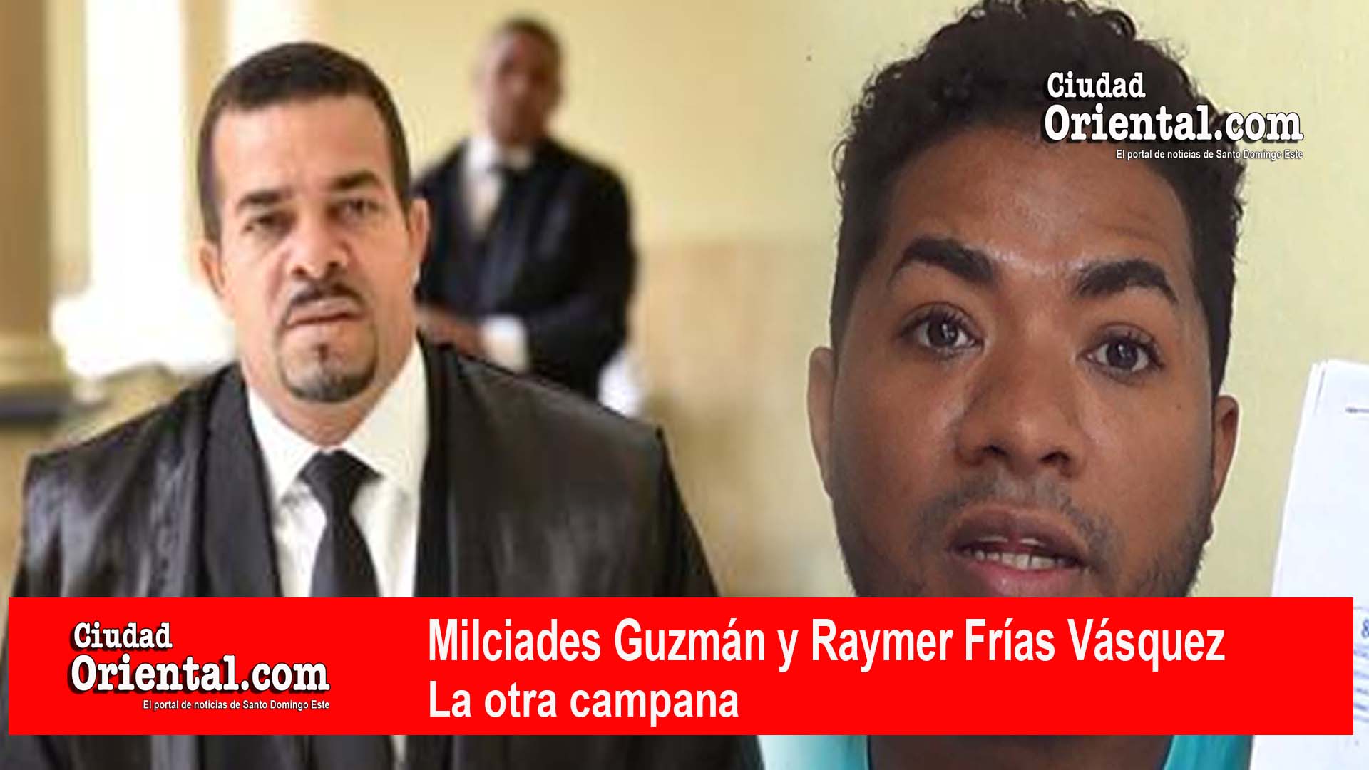 Procurador Fiscal Milciades Guzmán (i) y Raymer Frías Vásquez