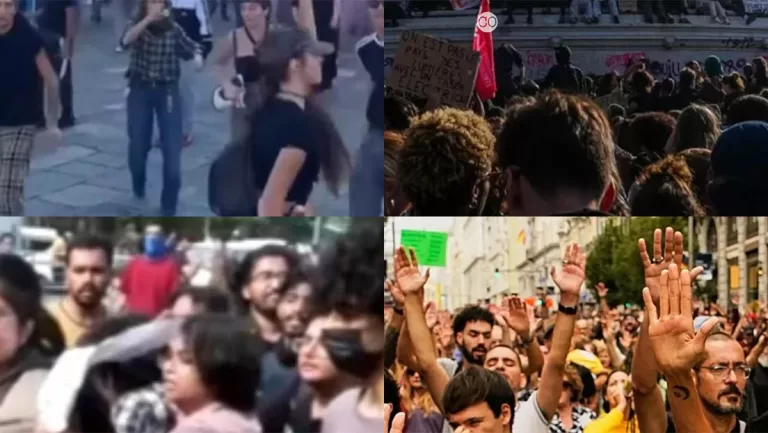 Protestas juveniles en India, España, Francia e Italia por el alto costo de vida, la educación y la falta de oportunidades.