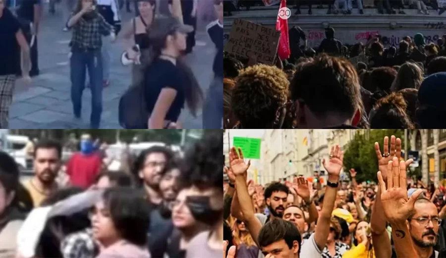 Protestas juveniles en India, España, Francia e Italia por el alto costo de vida, la educación y la falta de oportunidades.